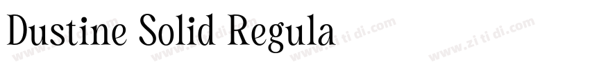 Dustine Solid Regula字体转换